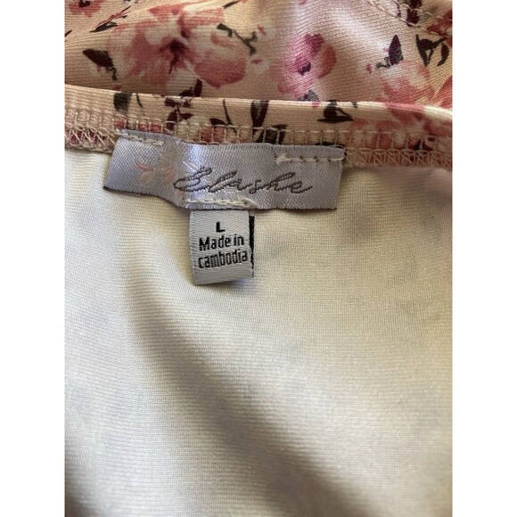 Womens Bodysuit Size L Pink Floral Underwire Adjustable Straps NWT Blashe - Picture 6 of 9